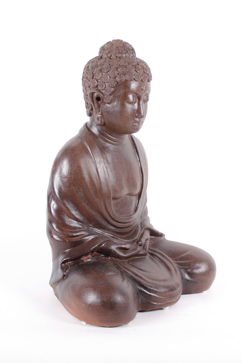 keramický-buddha-hnědý-sedící