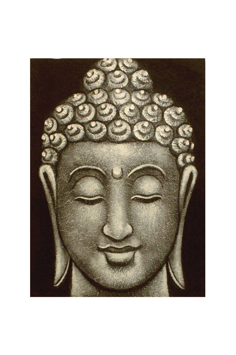 obraz-buddha-šedý